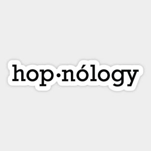 hop·nólogy Name Logo Sticker